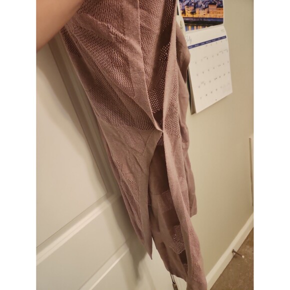 Lululemon "Find Your Way" Mauve Purple Heathered Wrap Top One Size - Picture 4 of 8